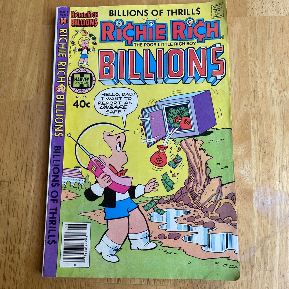 Richie Rich Billions #36 August 1980 Harvey World Comics